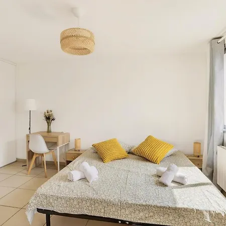 Bright & Wi-fi Direct Access Lyon La Doua - 2 Mins Walk From Tramway Station